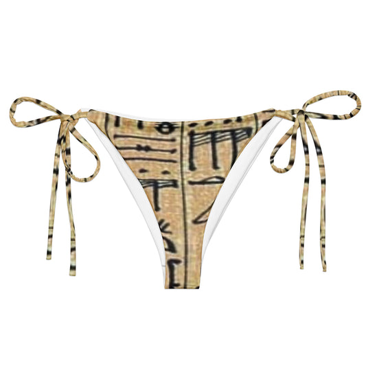 Braguita de bikini ajustable jeroglíficos